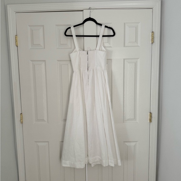 Wilfred White Linen Midi Dress size 6 NWT - Picture 5 of 6